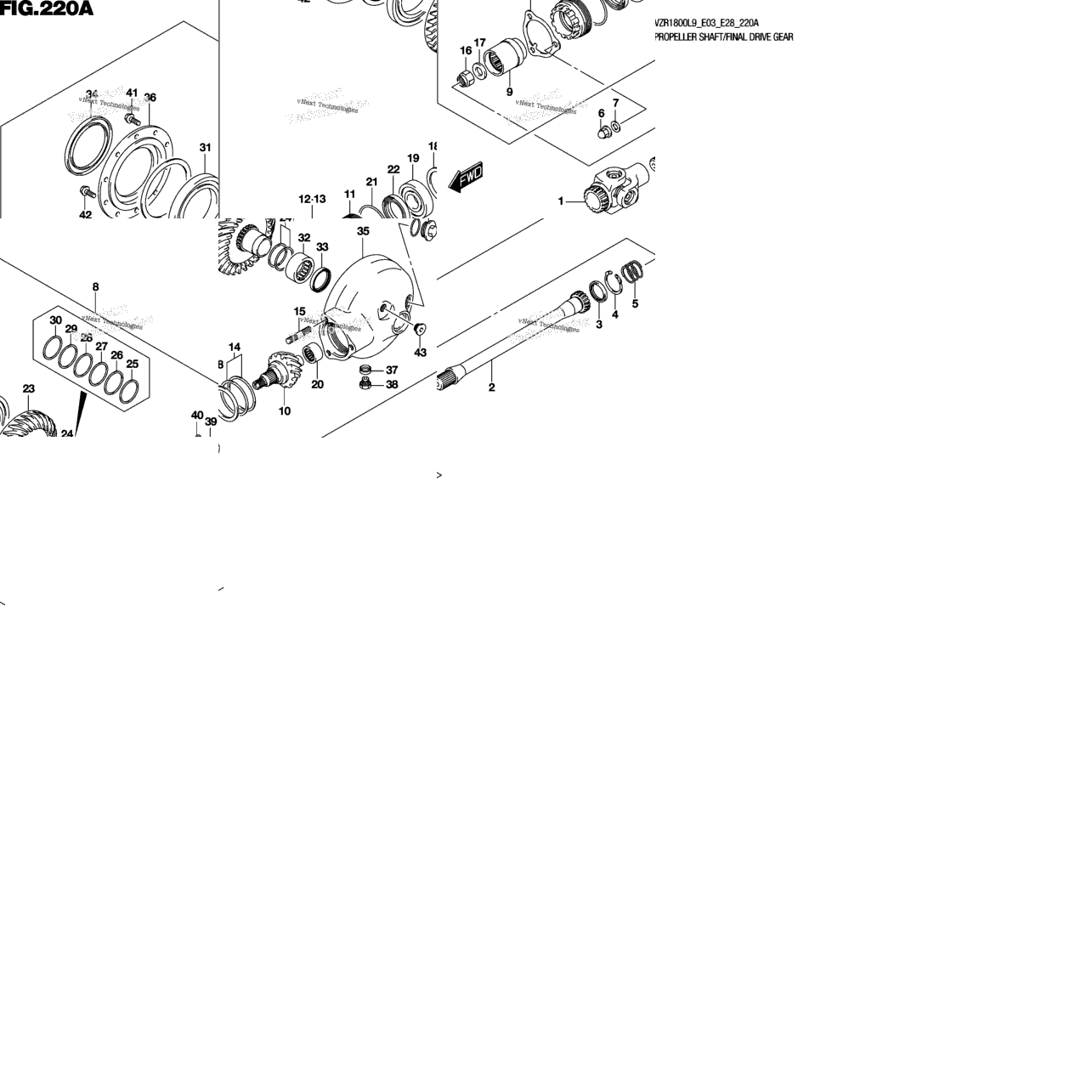 Propeller Shaft/Final Drive Gear