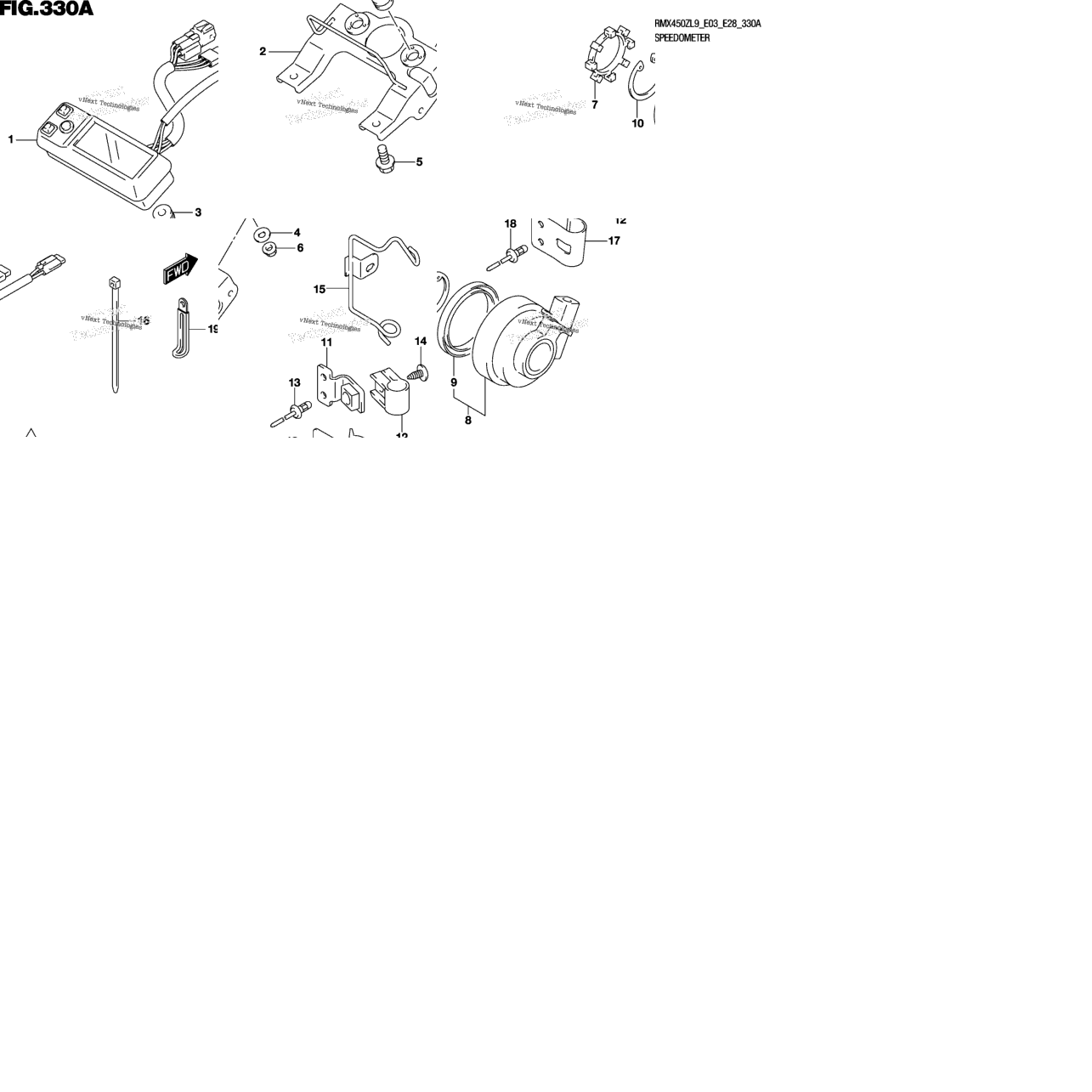 Speedometer (Rmx450zl9 E03)