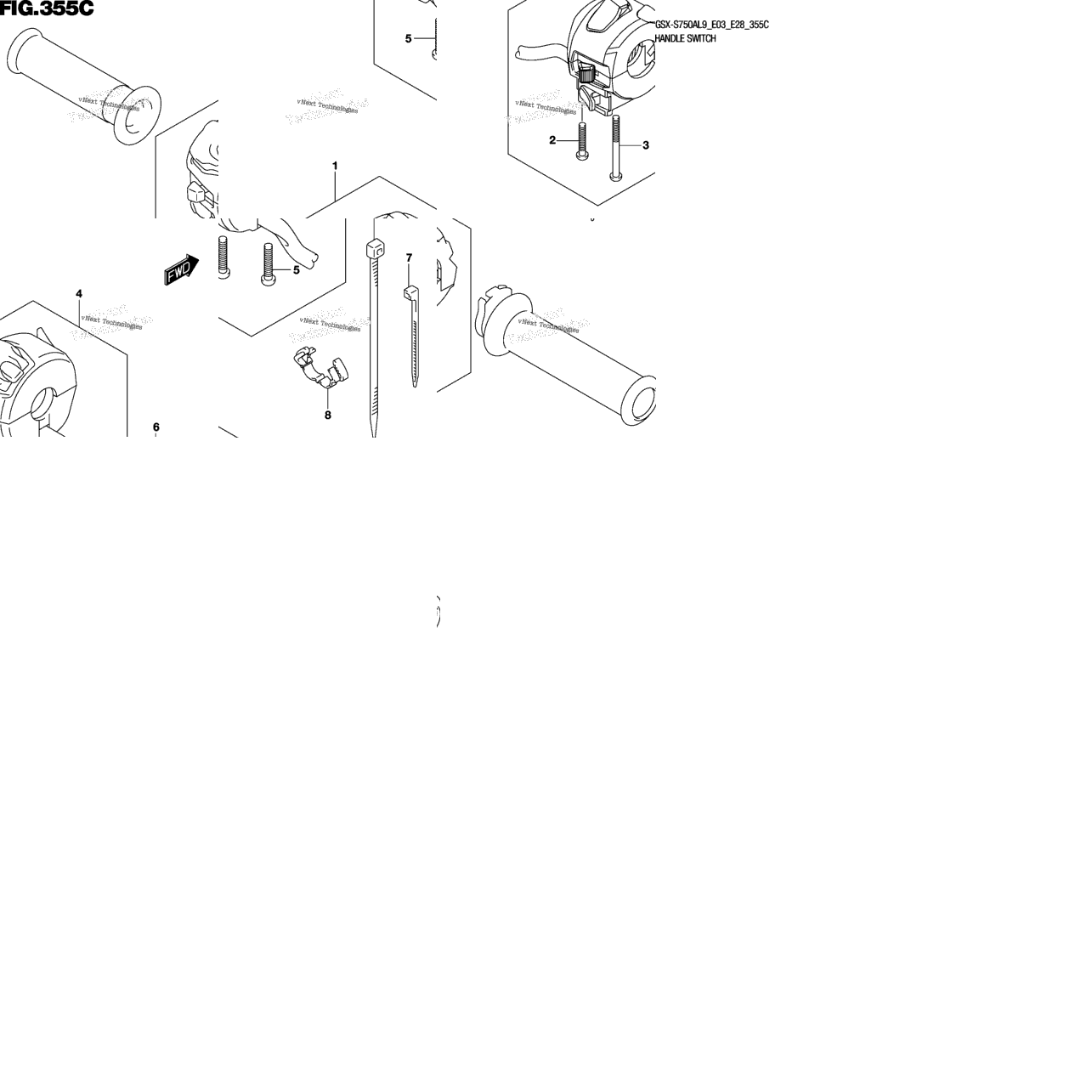 Handle Switch (Gsx-S750al9 E28)