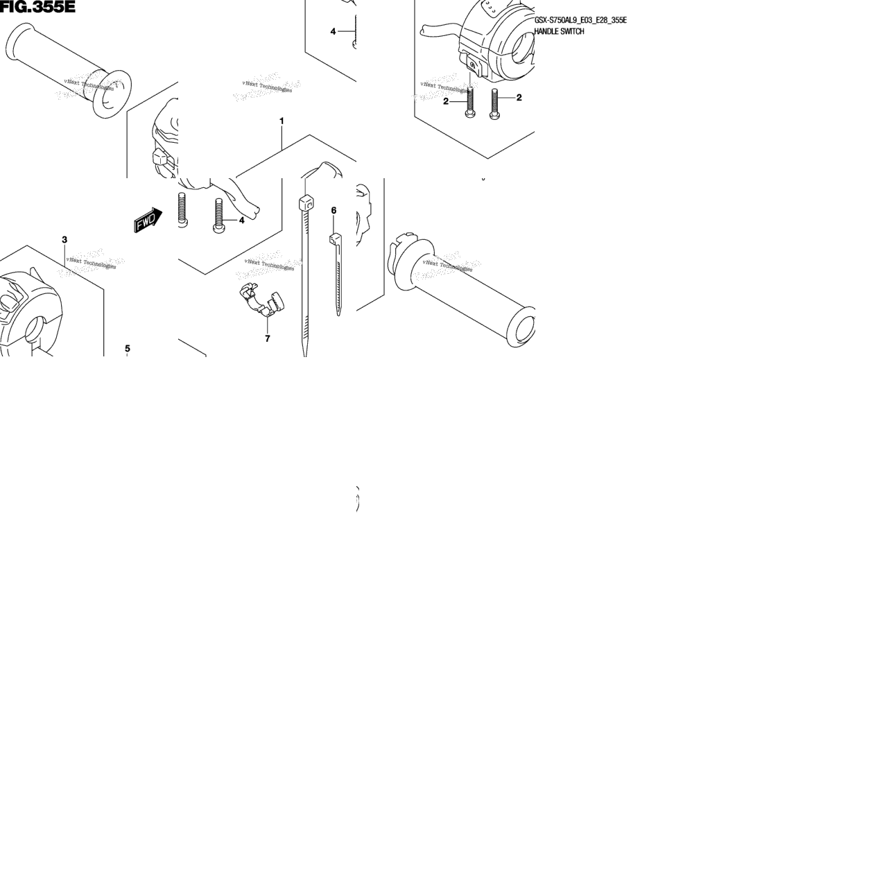 Handle Switch (Gsx-S750yal9 E33)