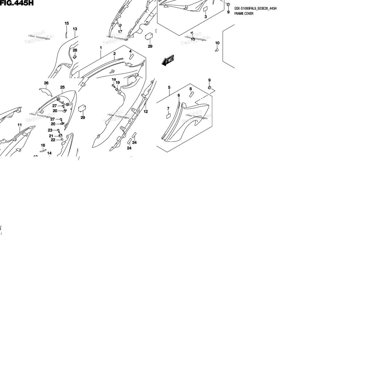 Frame Cover (Gsx-S1000fzal9 E28)