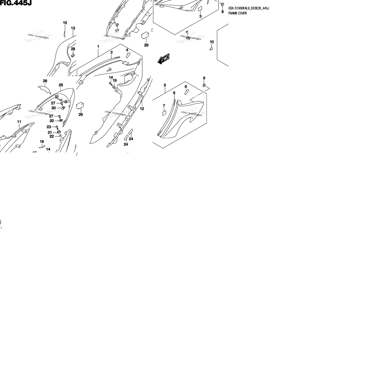 Frame Cover (Gsx-S1000fzal9 E33)