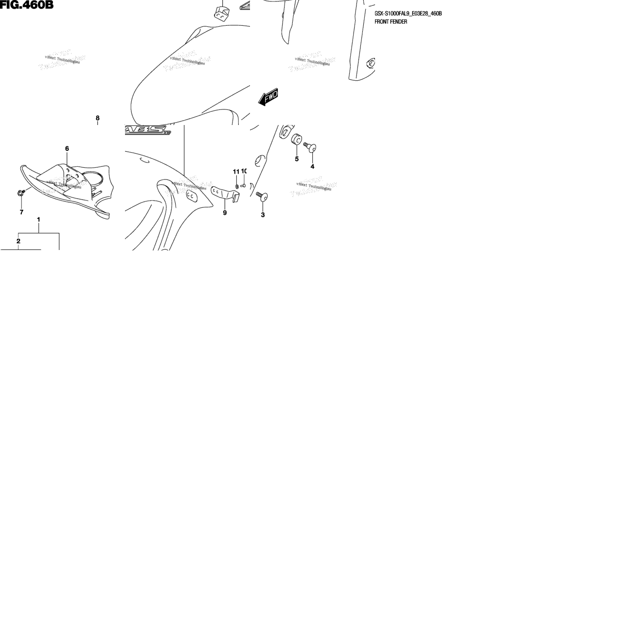 Front Fender (Gsx-S1000fal9 E28)