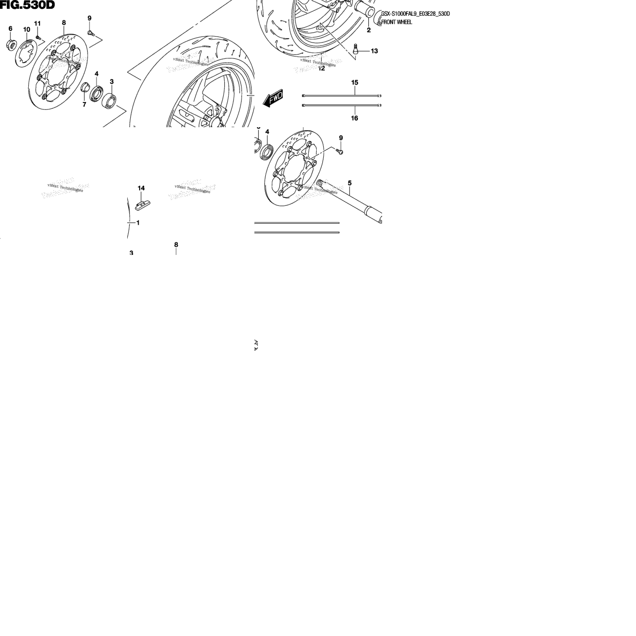 Front Wheel Gsx-S1000fyal9 E03)
