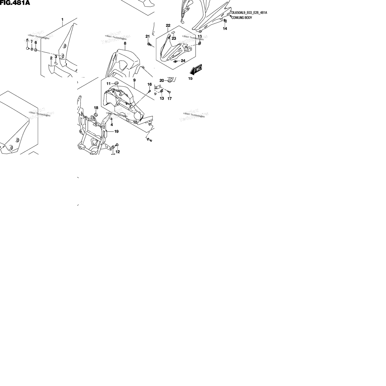 Cowling Body (Dl650a)