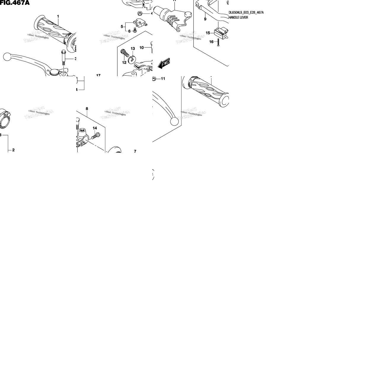 Handle Lever (Dl650a)