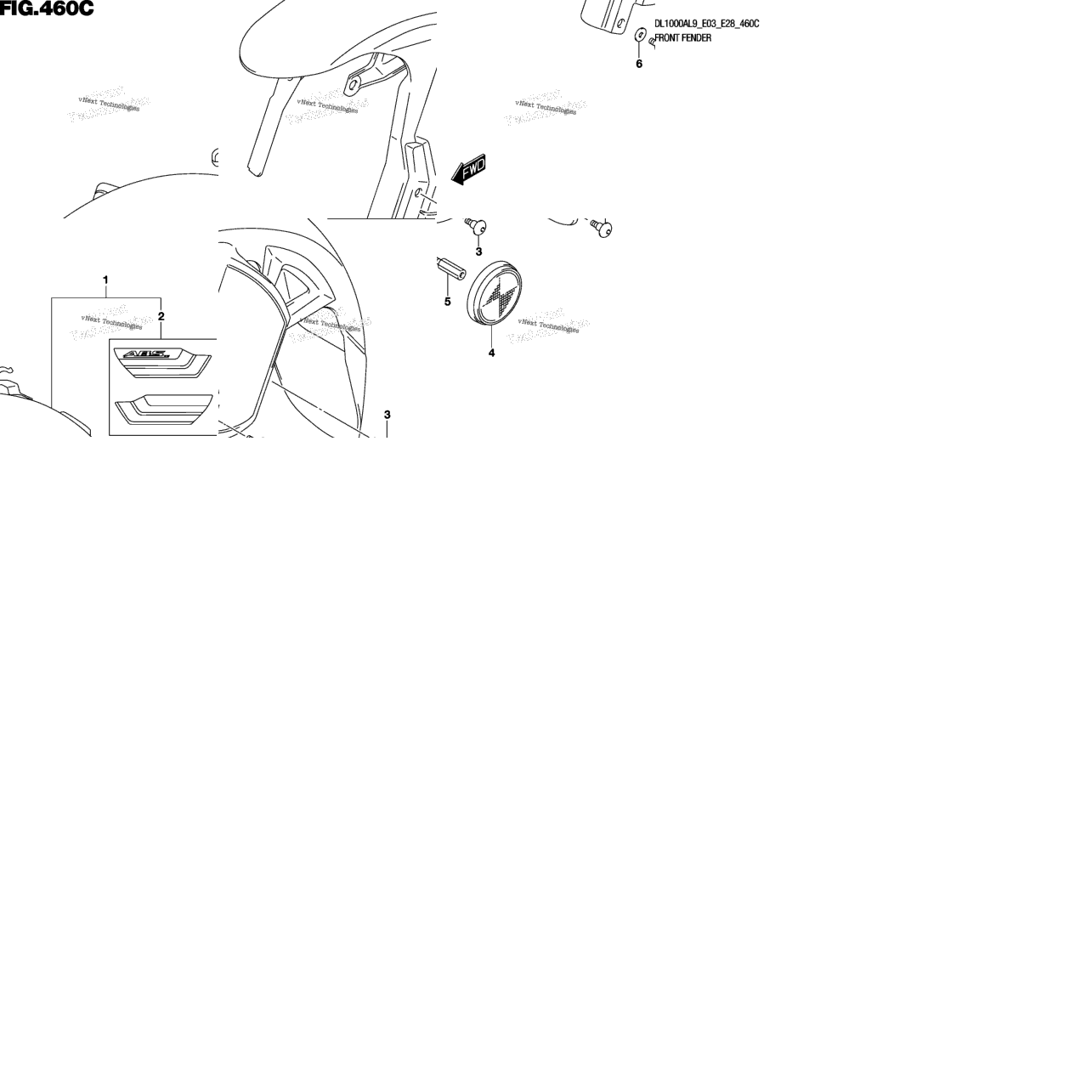 Front Fender (Dl1000xal9 E33)