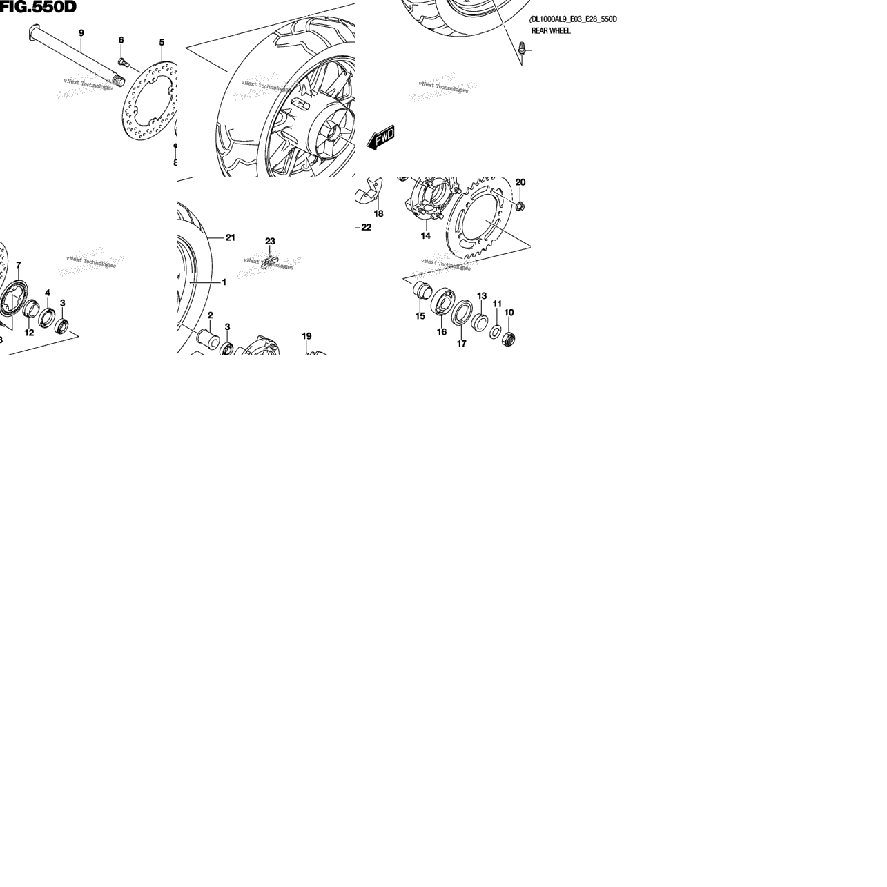 Rear Wheel (Dl1000al9 E03)