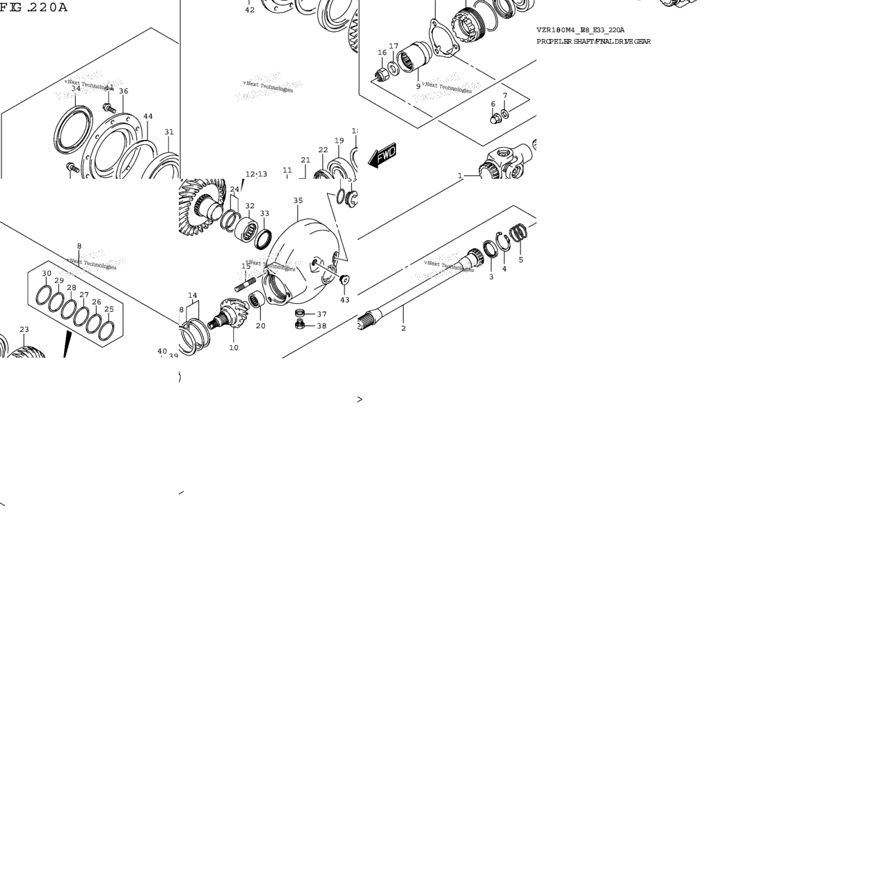 Propeller Shaft/Final Drive Gear