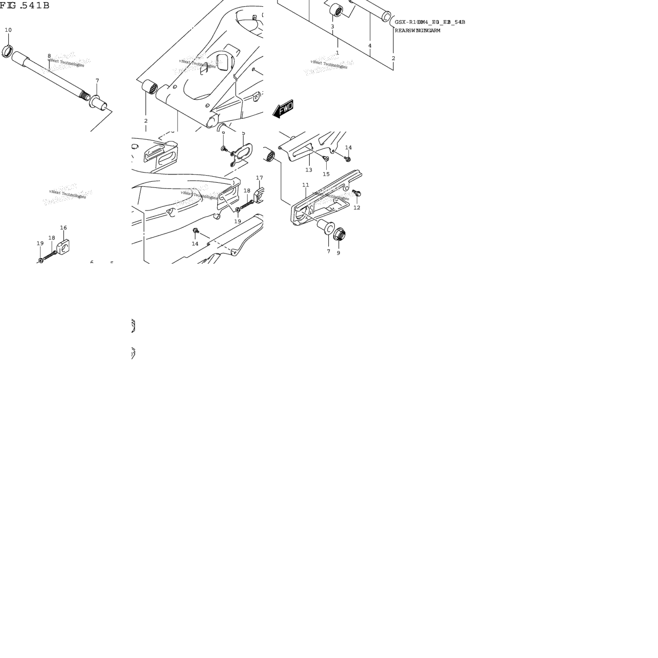 Rear Swingingarm (Gsx-R1000a)