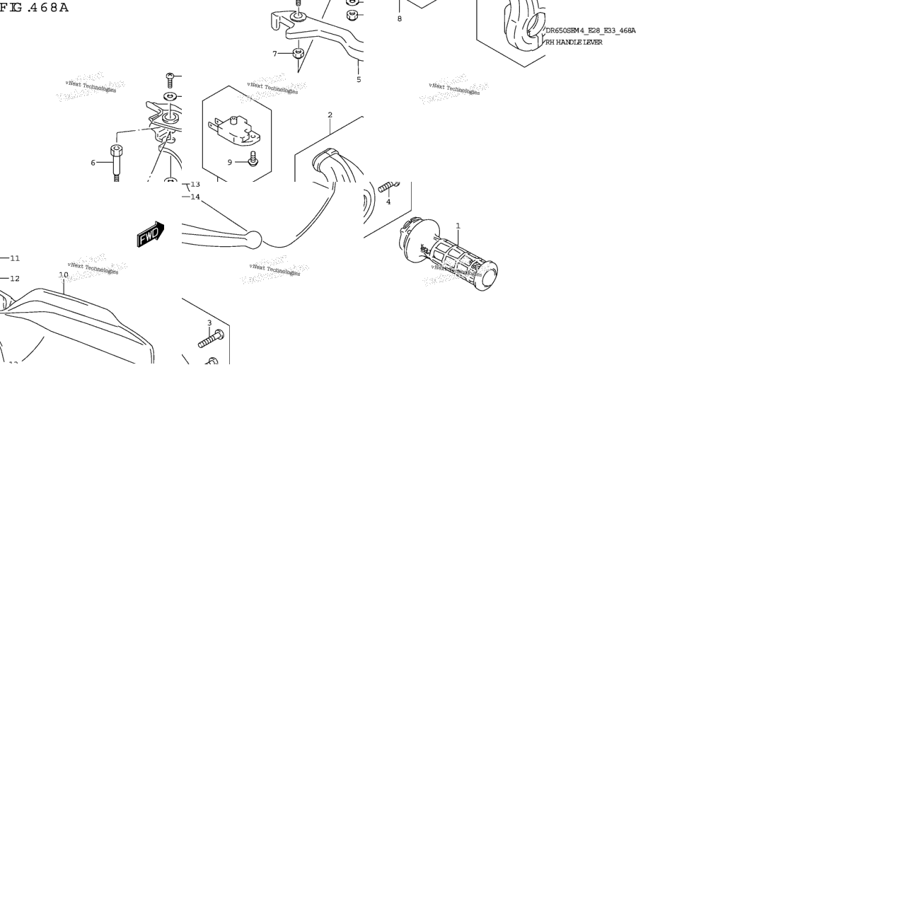 Rh Handle Lever