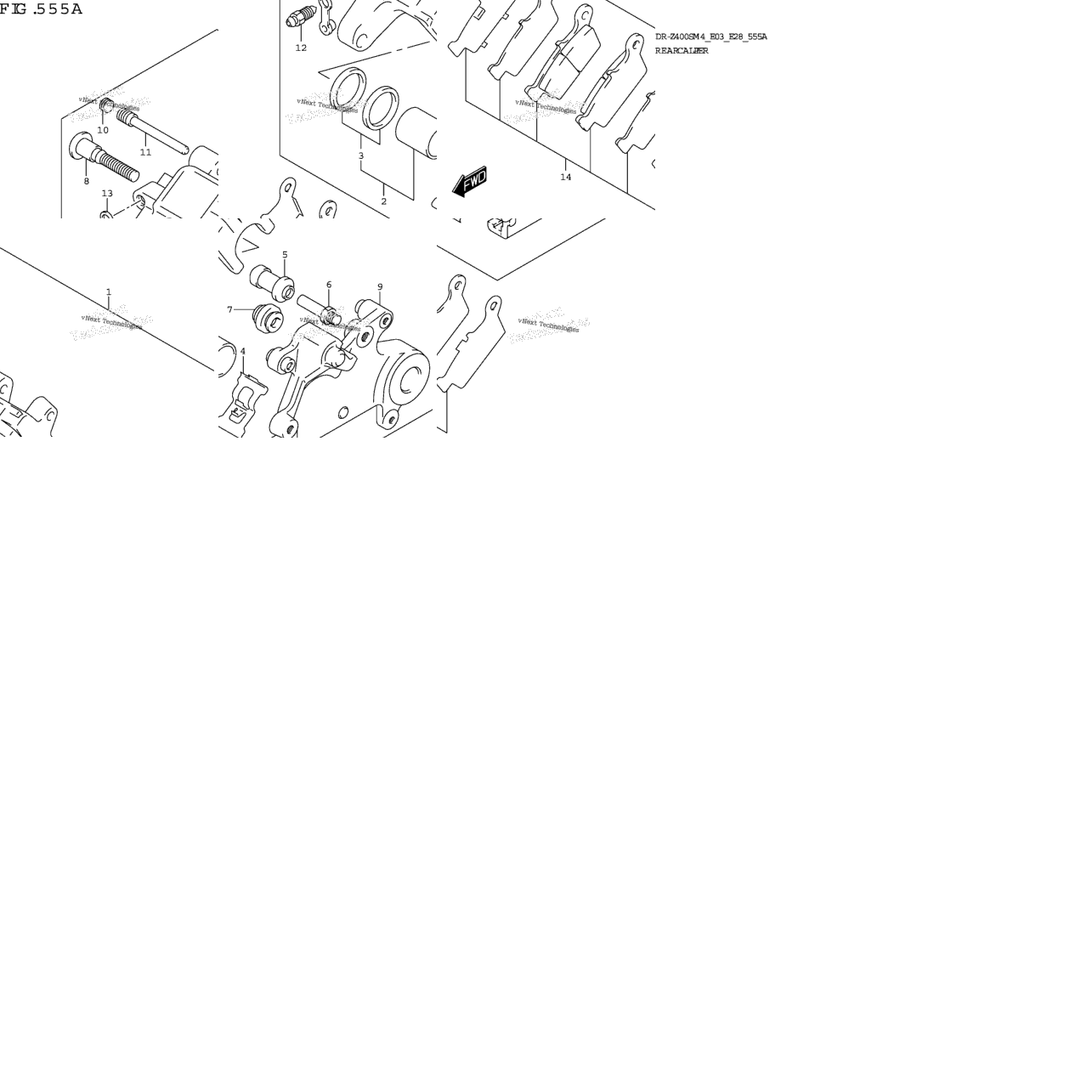 Rear Caliper (Dr-Z400s)