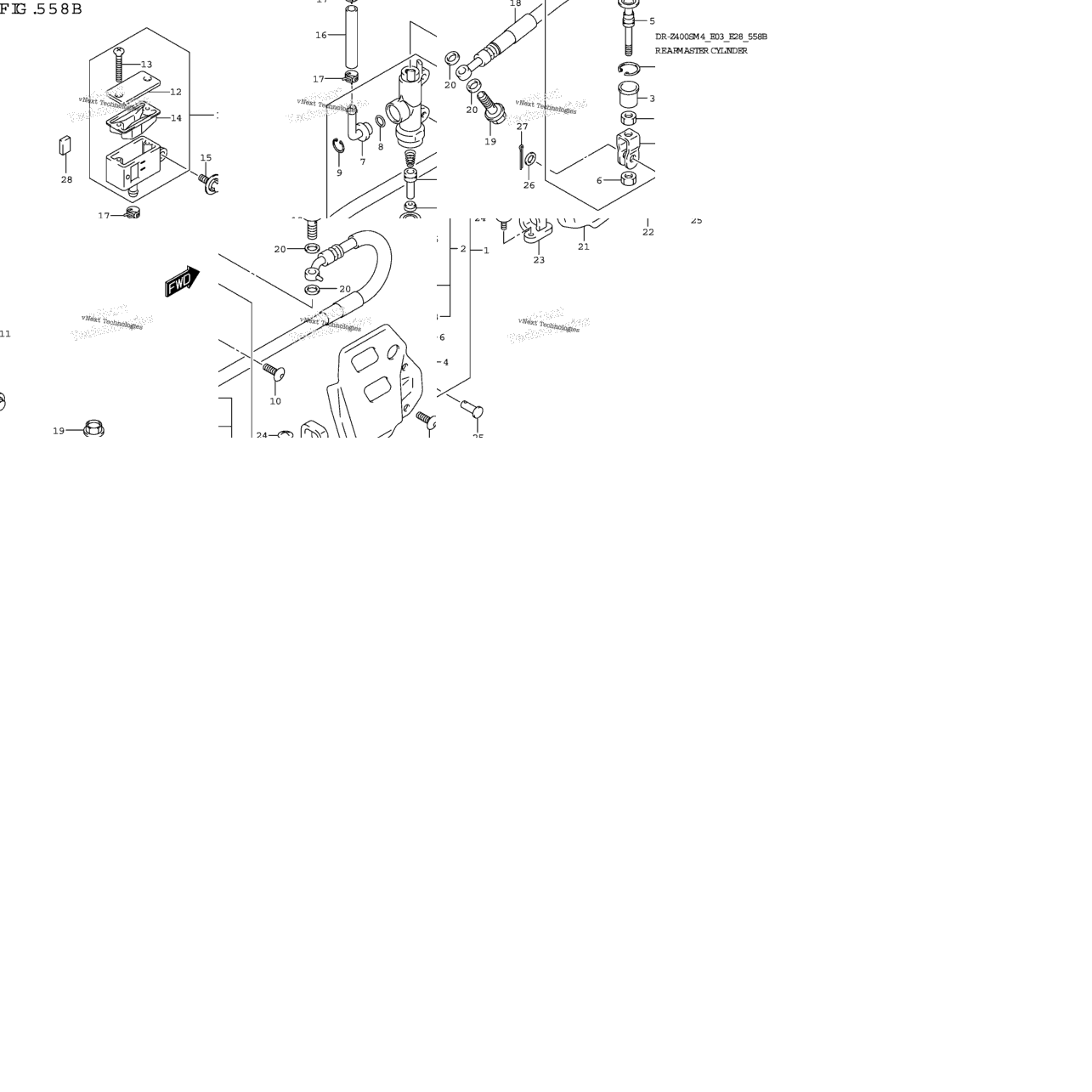 Rear Master Cylinder (Dr-Z400sm)
