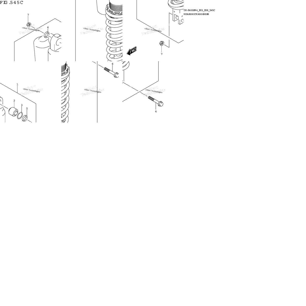 Rear Shock Absorber (Dr-Z400sm)
