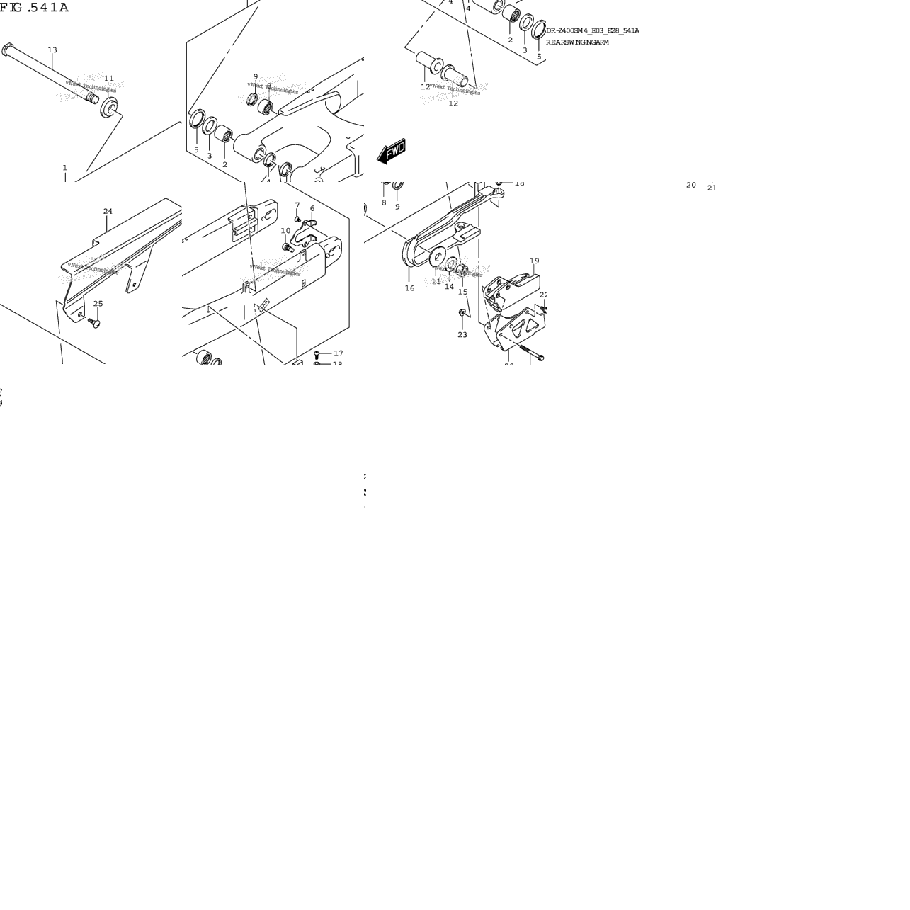 Rear Swingingarm (Dr-Z400s)
