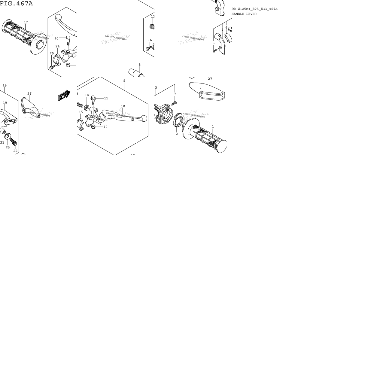 Handle Lever (Dr-Z125)