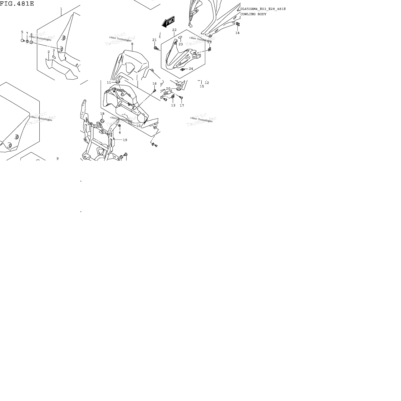 Cowling Body (Dl650xam4 E28)