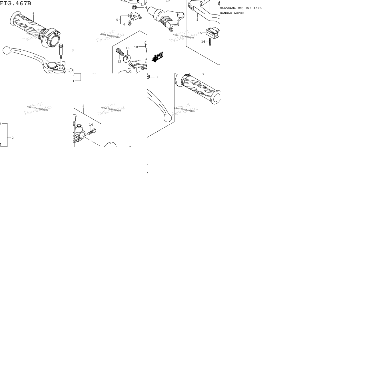 Handle Lever (Dl650am4 E28)