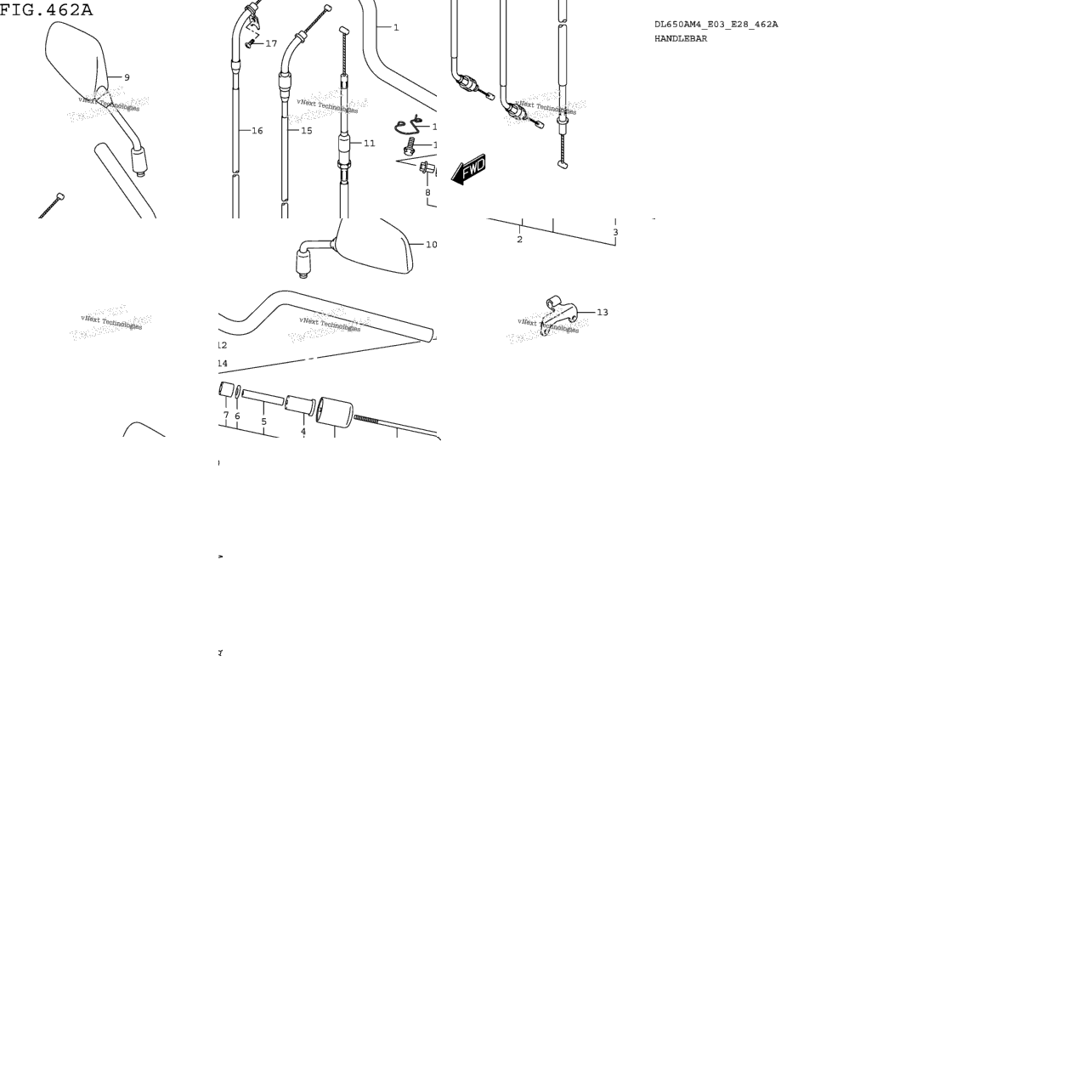 Handlebar (Dl650am4 E03)