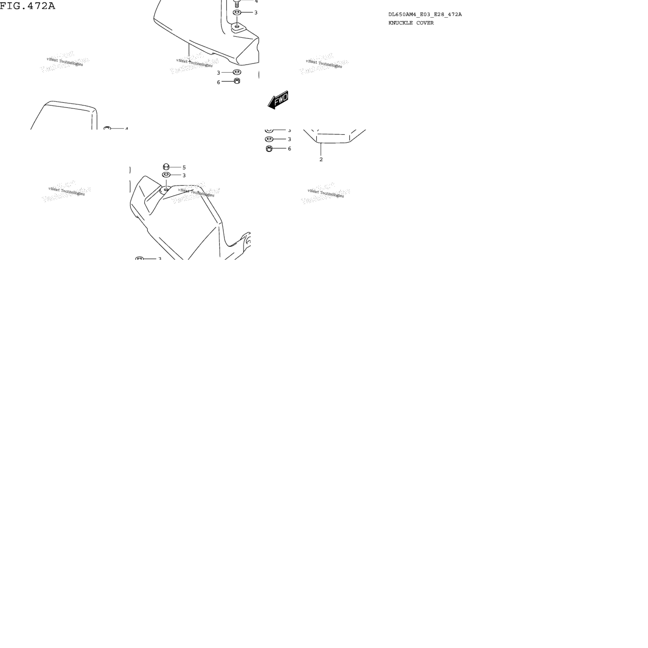 Knuckle Cover (Dl650xam4 E03)