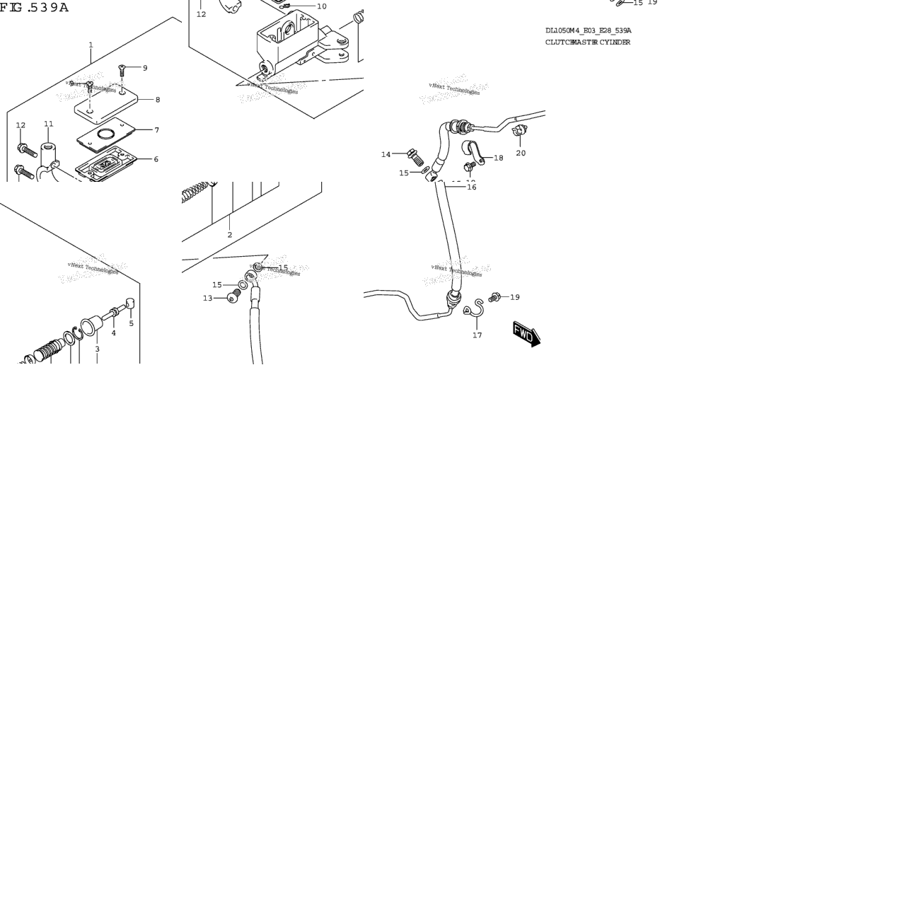 Clutch Master Cylinder (Dl1050rr)