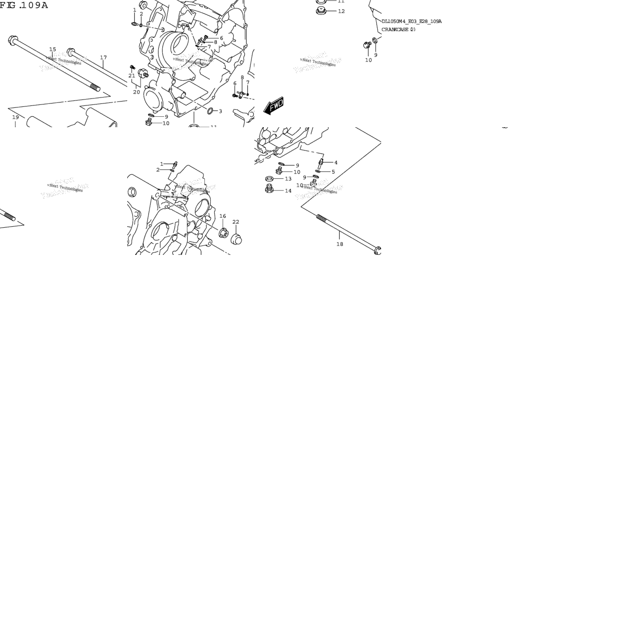 Crankcase (2) (Dl1050rr)