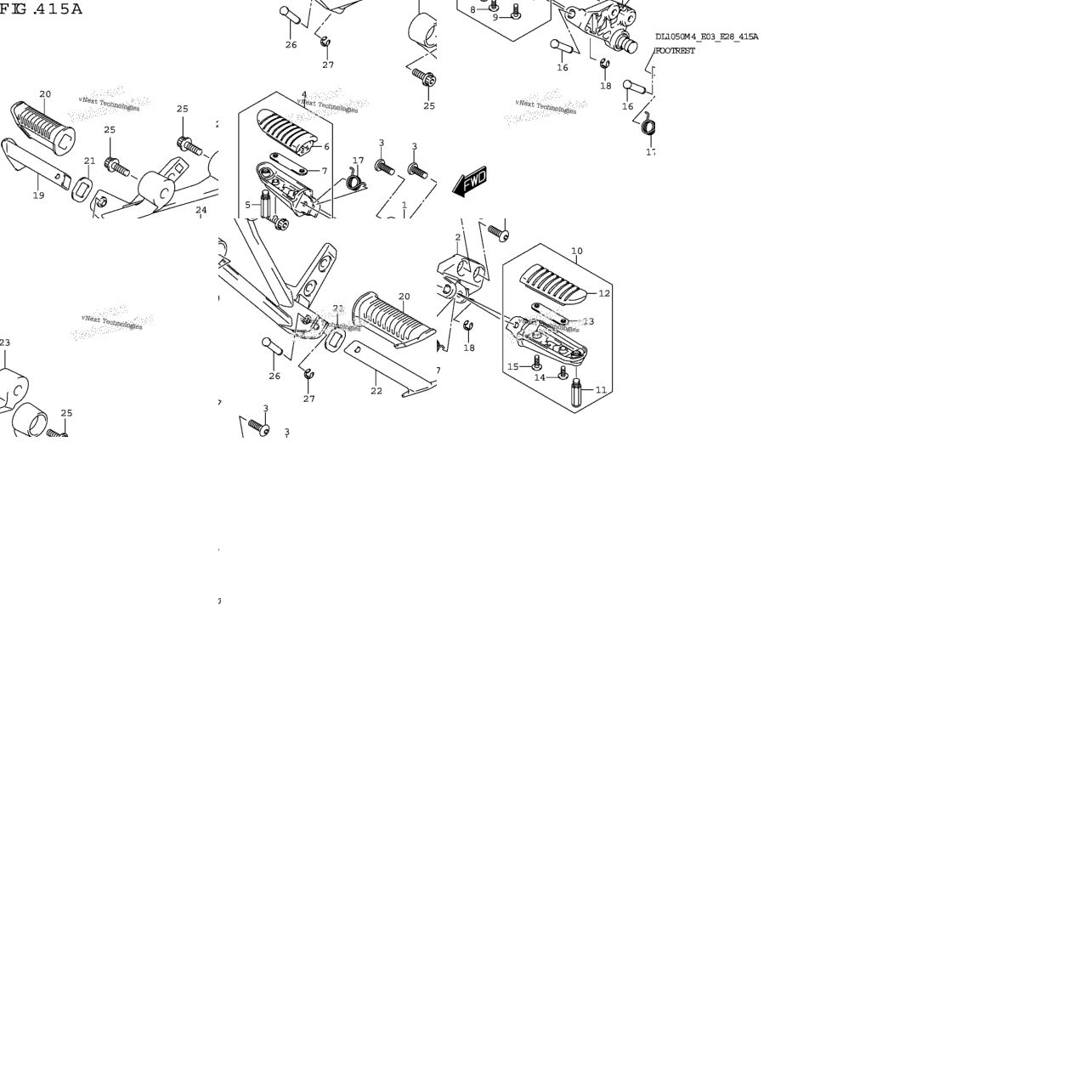 Footrest (Dl1050rr)