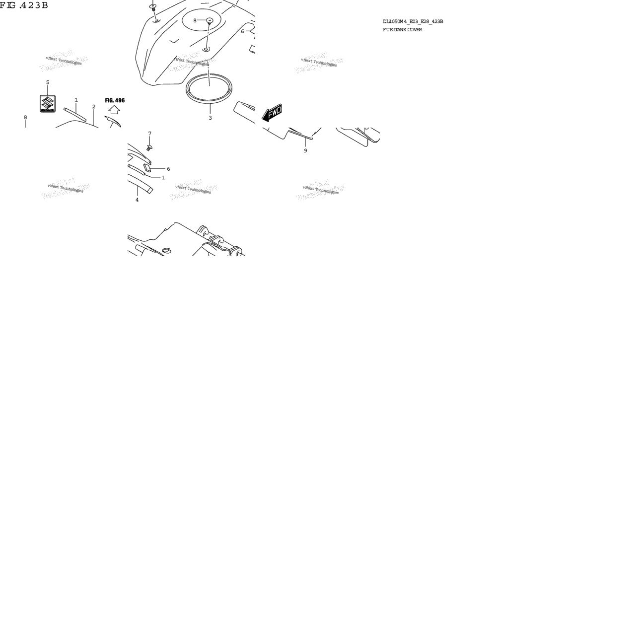 Fuel Tank Cover (Dl1050rj)