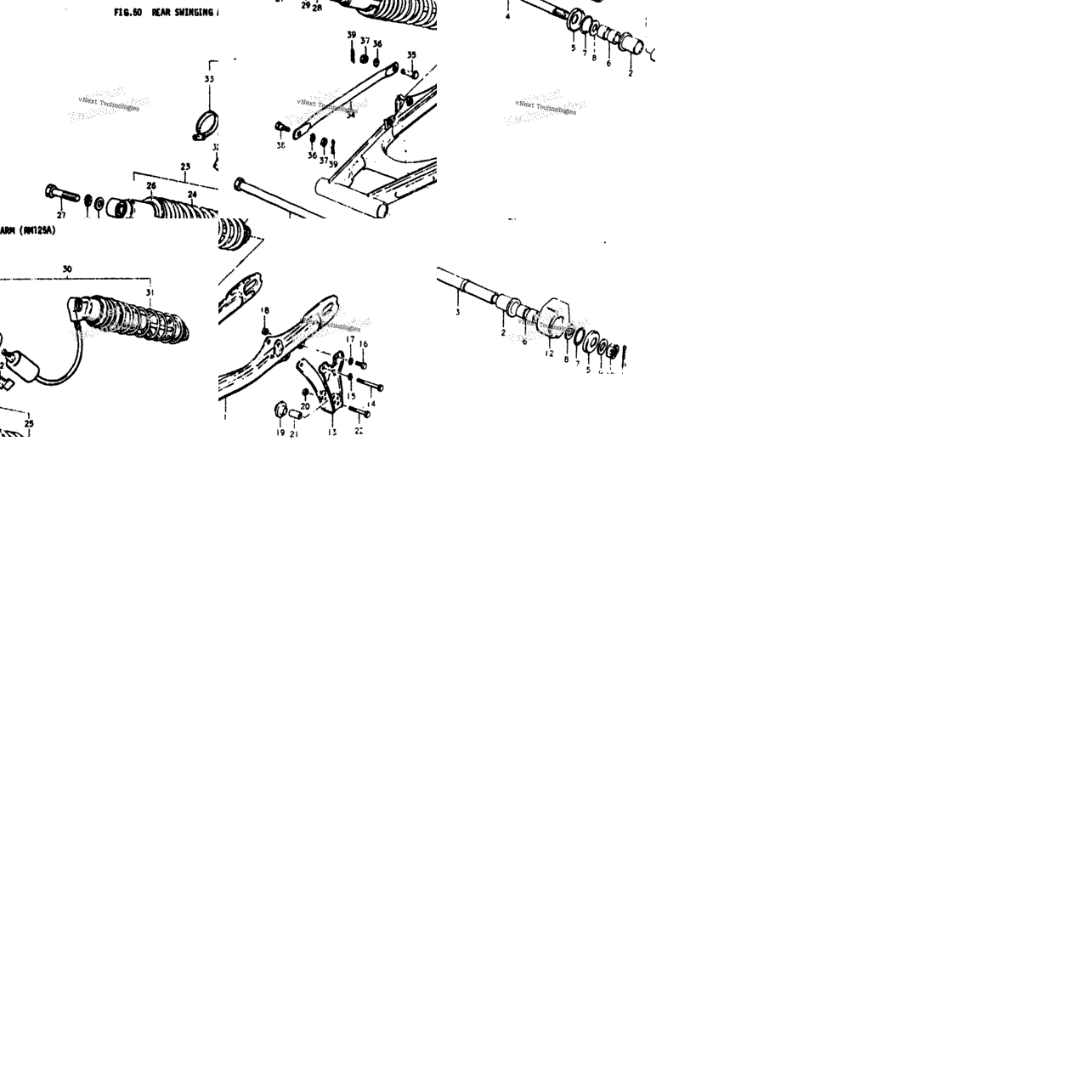 Rear Swinging Arm (Rm125a)