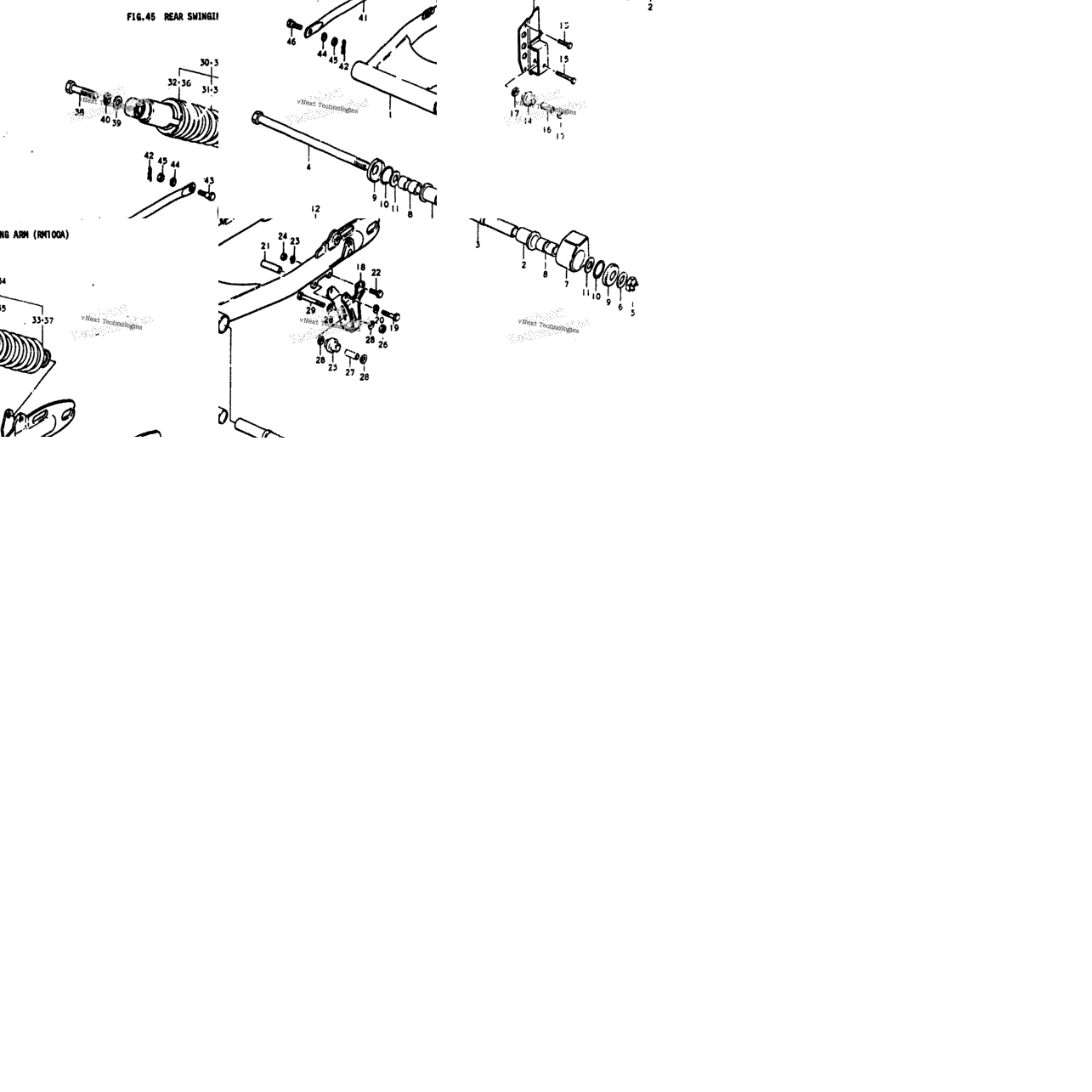 Rear Swinging Arm (Rm100a)