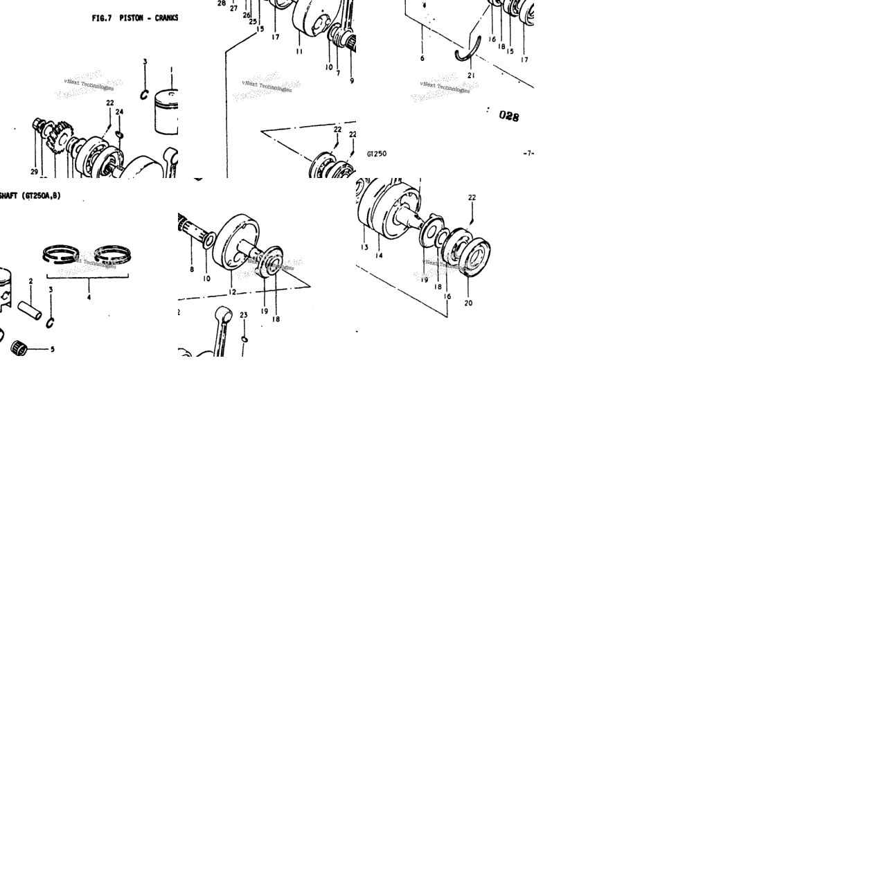 Piston - Crankshaft (Gt250a