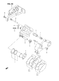 Rear Caliper (Model P/R)