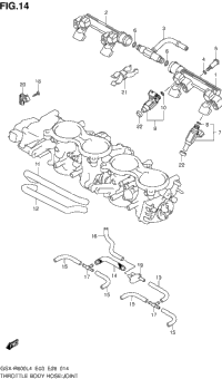 Throttle Body Hose/Joint (Gsx-R600l4 E03)