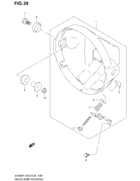 Headlamp Housing (Sv650x/Y/K1/K2)