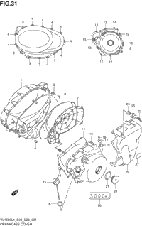 Crankcase Cover (Vl1500bl4 E33)