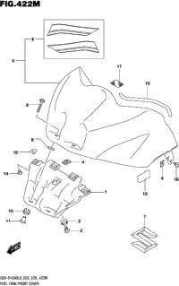 Fuel Tank Front Cover (Gsx-R1000rzl8 E28)