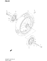 Front Wheel (Model W/X/Y/K1/K2)