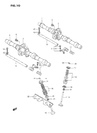 Cam Shaft - Valve (Model J/K/L/M)