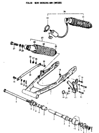 Rear Swinging Arm (Rm125a)