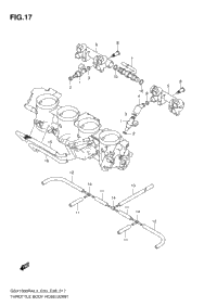 Throttle Body Hose/Joint (Gsx1300ral3 E28)