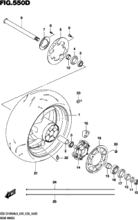 Rear Wheel (Gsx-S1000yal9 E03)