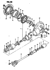 Propeller Shaft-Final Drive Gear