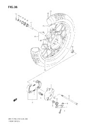 Front Wheel (Dr-Z125k3/K4/K5/K6/K7)