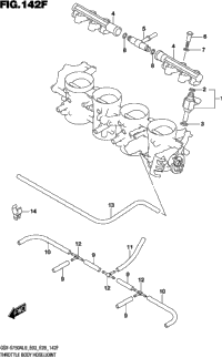 Throttle Body Hose/Joint (Gsx-S750zal9 E28)