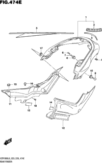 Rear Fender (Vzr1800bzl8 E28) (Jru)
