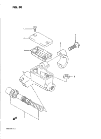 Front Master Cylinder (Model K/L/M)