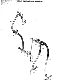 Front Brake Hose (Gs750ec