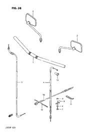 Handlebar - Control Cable (Ls650fg/Fj/Fk/Fl)