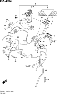 Fuel Tank (Dl650xal7 E33)