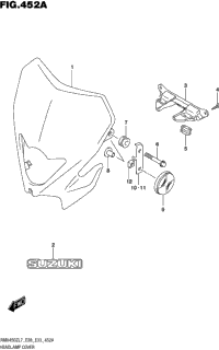 Headlamp Cover (Rmx450zl7 E28)
